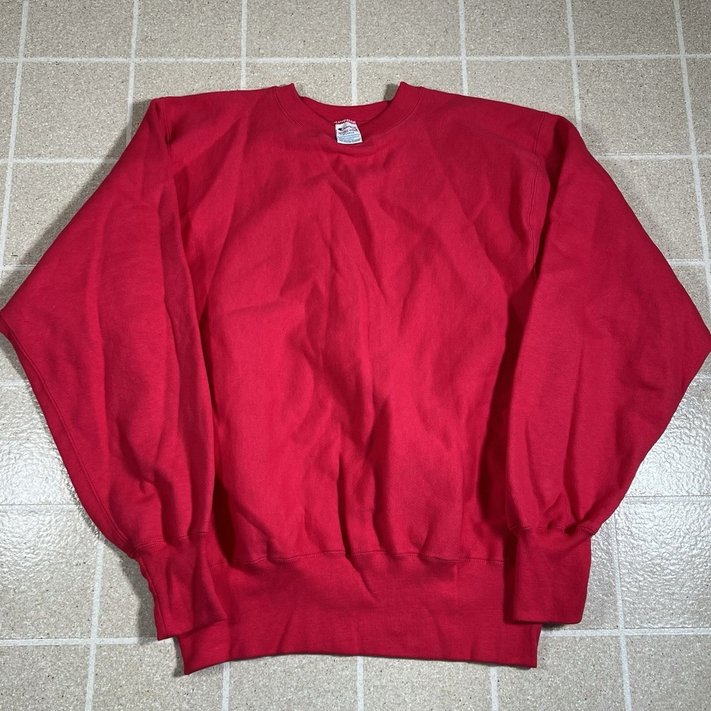 Vintage 90s Champion Reverse Weave Crewneck Sweatshirt Pink Adult XL Made In USA